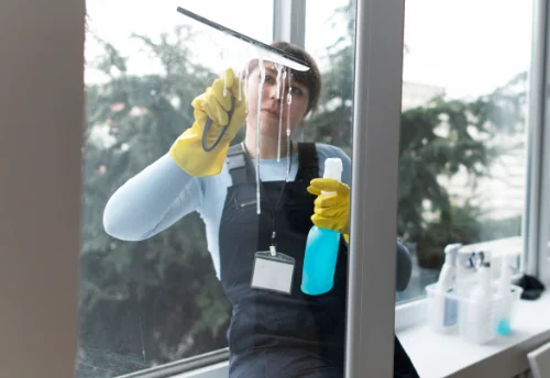 Nettoyage de vitres intérieures et extérieures aux Moutiers-en-Cinglais